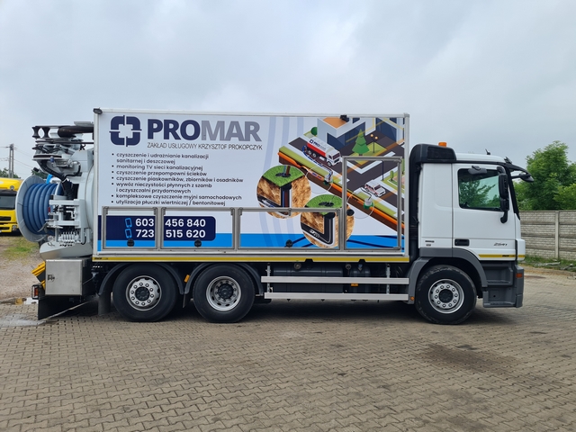 Pojazd dwu-funkcyjny typu Kombi
Typ:Mercedes-Benz Actros 2541
Rok produkcji: 2011
Zabudowa: FFG Umwelttechnik